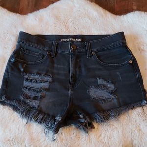 Express jean shorts size 6